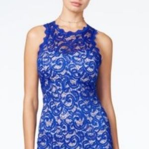 Juniors Sequined Heart Lace Bodycon Dress